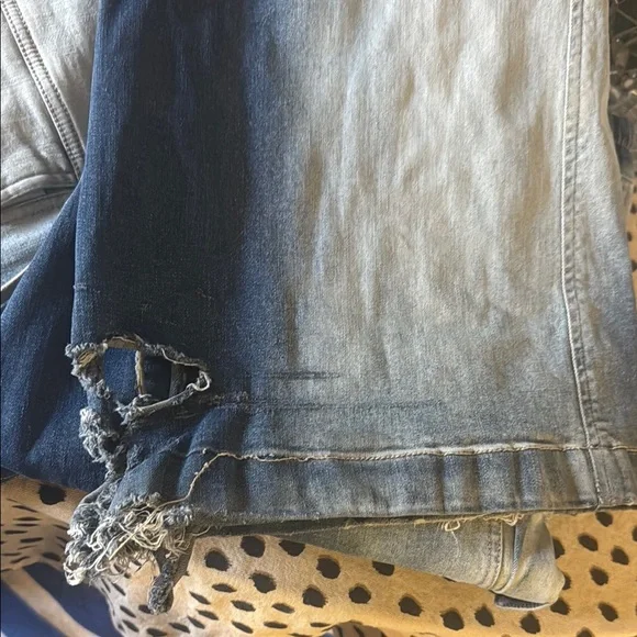 Rick Owens unisex  Mineral Pearl Degrade Two-Tone Denim Pants - Picture 4 of 16